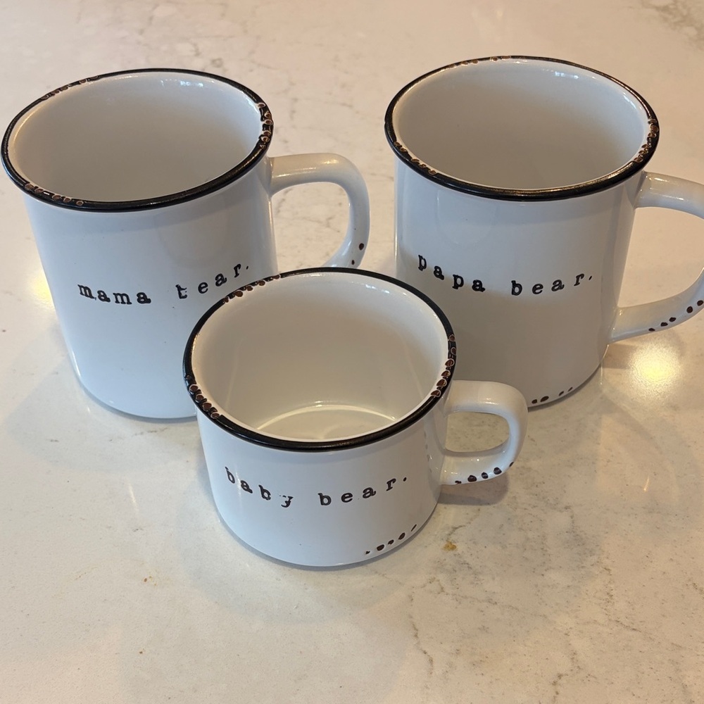 Set of Three “Family” Mugs